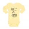 Ropa Bebe Body Calambur 100% algodón Moda Infantil Pilucho Feliz Día Papá