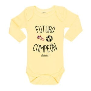 Ropa Bebe Body Calambur 100% algodón Moda Infantil Pilucho Futuro Campeón