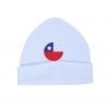 Gorro Bebé Recién Nacido 100% Algodón Calambur Bandera Chile