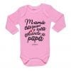 Ropa Bebe Body Calambur 100% algodón Moda Infantil Pilucho Mamá Eres Guapa Y Lista Entiendo A Papá