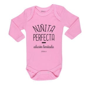 Ropa Bebe Body Calambur 100% algodón Moda Infantil Pilucho Niñita Perfecta Edición Limitada