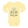 Ropa Bebe Body Calambur 100% algodón Moda Infantil Pilucho Soy El Rey De La Casa