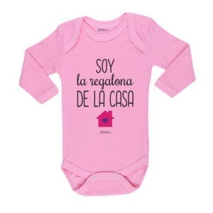 Ropa Bebe Body Calambur 100% algodón Moda Infantil Pilucho Soy La Regalona De La Casa