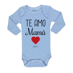 Ropa Bebe Body Calambur 100% algodón Moda Infantil Pilucho Te Amo Mamá