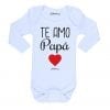Ropa Bebe Body Calambur 100% algodón Moda Infantil Pilucho Te Amo Papá