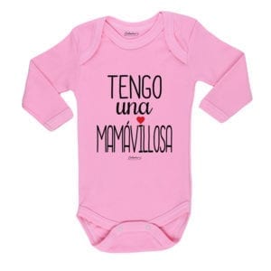 Ropa Bebe Body Calambur 100% algodón Moda Infantil Pilucho Tengo Una Mamávillosa