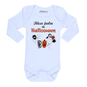 Ropa Bebe Body Calambur 100% algodón Moda Infantil Pilucho Felices Fiestas de Halloween