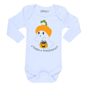 Ropa Bebe Body Calambur 100% algodón Moda Infantil Pilucho Dulce o Travesura