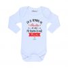 Ropa Bebe Body Calambur 100% algodón Moda Infantil Pilucho En El Reparto De Abuelitos A Mi Me Tocaron Los Más Bonitos