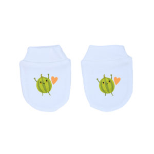 Mitones Bebé Recién Nacido 100% Algodón Calambur Melones
