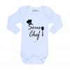 Ropa Bebe Body Calambur 100% algodón Moda Infantil Pilucho Sous Chef