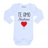 Ropa Bebe Body Calambur 100% algodón Moda Infantil Pilucho Te Amo Madrina