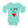 Ropa Bebe Body Calambur 100% algodón Moda Infantil Pilucho Te Amo Tío