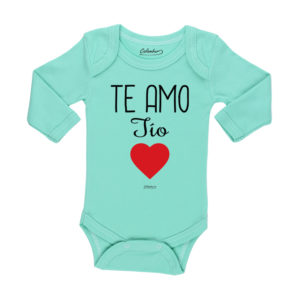 Ropa Bebe Body Calambur 100% algodón Moda Infantil Pilucho Te Amo Tío