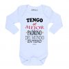 Ropa Bebe Body Calambur 100% algodón Moda Infantil Pilucho Tengo El Mejor Padrino Del Mundo Entero