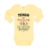 Ropa Bebe Body Calambur 100% algodón Moda Infantil Pilucho Tengo El Mejor Tío Del Mundo Entero