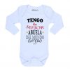 Ropa Bebe Body Calambur 100% algodón Moda Infantil Pilucho Tengo La Mejor Abuela Del Mundo Entero