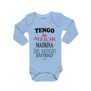 Ropa Bebe Body Calambur 100% algodón Moda Infantil Pilucho Tengo La Mejor Madrina Del Mundo Entero
