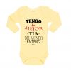 Ropa Bebe Body Calambur 100% algodón Moda Infantil Pilucho Tengo La Mejor Tía Del Mundo Entero