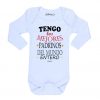 Ropa Bebe Body Calambur 100% algodón Moda Infantil Pilucho Tengo Los Mejores Padrinos Del Mundo Entero