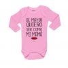 Ropa Bebe Body Calambur 100% algodón Moda Infantil Pilucho De Mayor Quiero Ser Como Mi Mamá