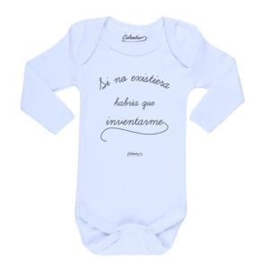 Ropa Bebe Body Calambur 100% algodón Moda Infantil Pilucho Si No Existiera Habría Que Inventarme