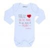Ropa Bebe Body Calambur 100% algodón Moda Infantil Pilucho Feliz Primer Día Del Padre Mejor Nombre Firma
