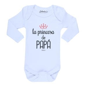 Ropa Bebe Body Calambur 100% algodón Moda Infantil Pilucho La Princesa de Papá