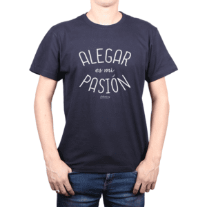 Polera Hombre Calambur 100% algodón Mensaje Divertido Estampado Alegar Es Mi Pasión