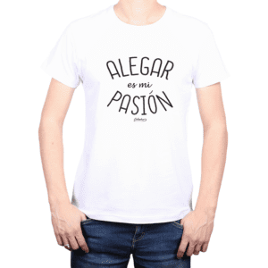 Polera Hombre Calambur 100% algodón Mensaje Divertido Estampado Alegar Es Mi Pasión