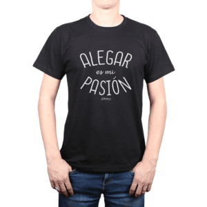 Polera Hombre Calambur 100% algodón Mensaje Divertido Estampado Alegar Es Mi Pasión