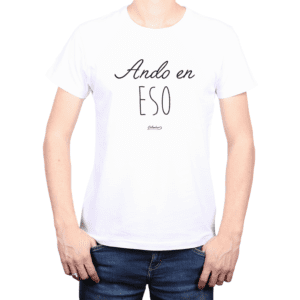 Polera Hombre Calambur 100% algodón Mensaje Divertido Estampado Ando En Eso