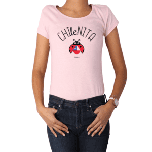 Polera Mujer Calambur 100% algodón Mensaje Divertido Estampado Chilenita