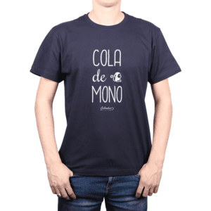 Polera Hombre Calambur 100% algodón Mensaje Divertido Estampado Cola De Mono
