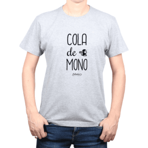 Polera Hombre Calambur 100% algodón Mensaje Divertido Estampado Cola De Mono