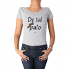 Polera Mujer Calambur 100% algodón Mensaje Divertido Estampado De Tal Palo