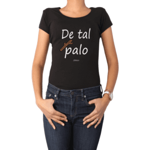 Polera Mujer Calambur 100% algodón Mensaje Divertido Estampado De Tal Palo