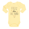 Ropa Bebe Body Calambur 100% algodón Moda Infantil Pilucho Feliz Día del Niño