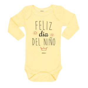 Ropa Bebe Body Calambur 100% algodón Moda Infantil Pilucho Feliz Día del Niño