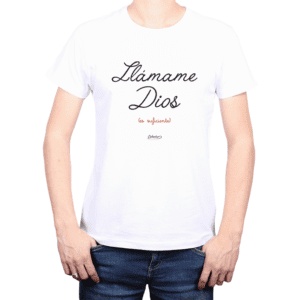 Polera Hombre Calambur 100% algodón Mensaje Divertido Estampado Llámame Dios