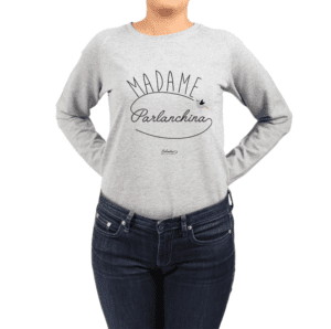 Polerón Mujer Calambur 100% algodón Mensaje Divertido Estampado Madame Parlanchina