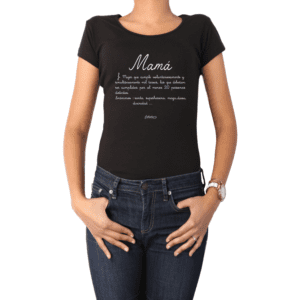 Polera Mujer Calambur 100% algodón Mensaje Divertido Estampado Mamá