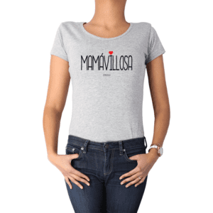 Polera Mujer Calambur 100% algodón Mensaje Divertido Estampado Mamávillosa