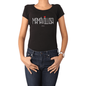 Polera Mujer Calambur 100% algodón Mensaje Divertido Estampado Mamávillosa