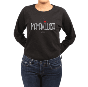 Polerón Mujer Calambur 100% algodón Mensaje Divertido Estampado Mamávillosa