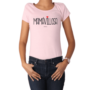 Polera Mujer Calambur 100% algodón Mensaje Divertido Estampado Mamávillosa