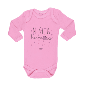 Ropa Bebe Body Calambur 100% algodón Moda Infantil Niñita Hermosa