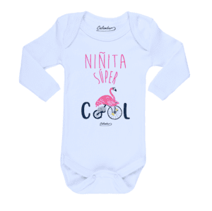 Ropa Bebe Body Calambur 100% algodón Moda Infantil Pilucho Niñita Súper Cool