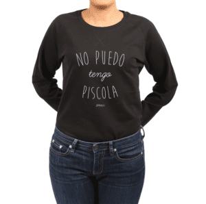 Polerón Mujer Calambur 100% algodón Mensaje Divertido Estampado No Puedo Tengo Piscola