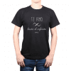 Polera Hombre Calambur 100% algodón Mensaje Divertido Estampado Te Amo Hasta El Infinito